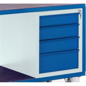 Produktbild für Werkstattwagen Rollcart 07-4308S, Tragkraft 1000 kg