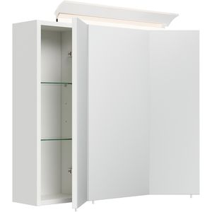 Produktbild für Spiegelschrank Posseik weiß hochglanz