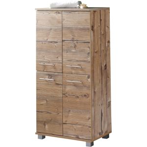 Badschrank Schildmeyer Isola 119940, mit 4 Füßen, silberfichte