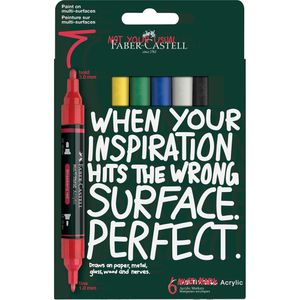 Produktbild für Acrylstifte Faber-Castell Multimark Acrylic Basic