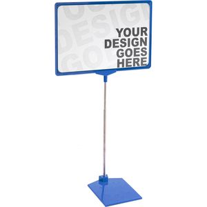 Produktbild für Infoständer Franken PSM A4 03 aus Aluminium, blau, A4