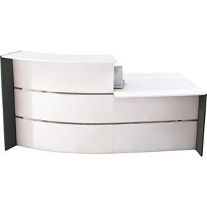 Empfangstheke Kerkmann Bari 3563, weiß / anthrazit