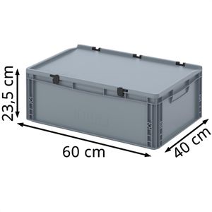 Produktbild für Eurobox AUER ED 64/22 HG, grau, 45 Liter