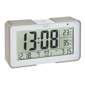 Produktbild für Wecker TFA 60.2540.53 Melody weiß, digital