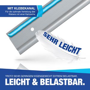Produktbild für Airlineschiene NTG Standard, Set, zum Schrauben, 2 Stück