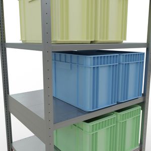Produktbild für Schwerlastregal Schulte 12981, 6 Metallböden