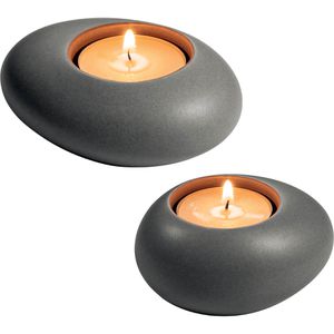 Teelichthalter Tescoma 906850.43, Fancy Home Stones, grau