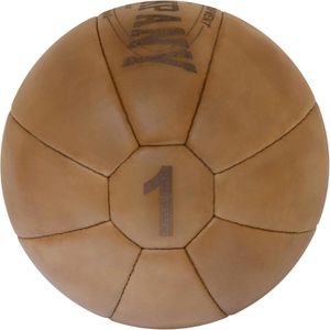 Produktbild für Medizinball Bad-Company Vintage Echtleder, 1 kg