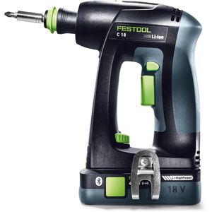 Produktbild für Akku-Bohrschrauber Festool C 18 Basic-Set, 578831