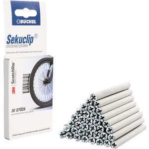 Fahrrad-Reflektor Büchel SEKUCLIP, Speichenreflektoren, silber