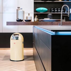 Produktbild für Mülleimer Wesco Pushboy, mandel