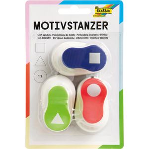 Motivstanzer Folia 7024 Dreieck, Kreis, Viereck