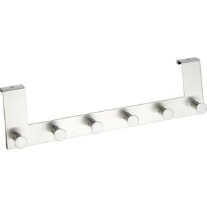 Türhaken Wenko Celano, für Außenseite, mit 6 Haken, silber