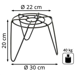 Produktbild für Blumenständer Wagner-System GH 0520, schwarz