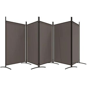 Paravent vidaXL Raumteiler, innen, 5-teilig