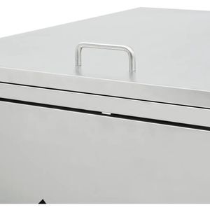Produktbild für Mülltonnenbox vidaXL 145381, Edelstahl
