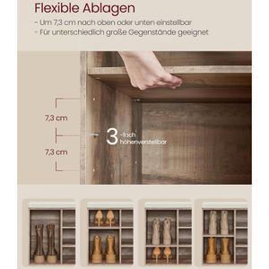 Produktbild für Schuhbank Vasagle LHS009K02, braun, aus Holz