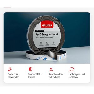 Produktbild für Magnetband Gauder Typ A + B, für Fliegengitter