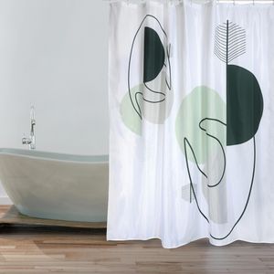 Produktbild für Duschvorhang MSV Anti-Schimmel Minimalist, 180 x 200 cm