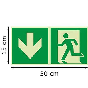 Produktbild für Hinweisschild Abtec ISO 7010 E001+E005 Kunststoff