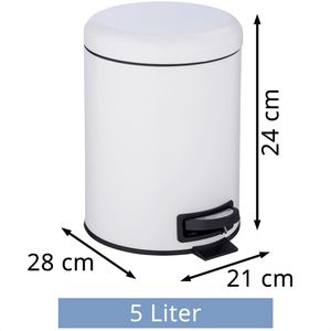 Produktbild für Mülleimer Wenko Leman, weiß