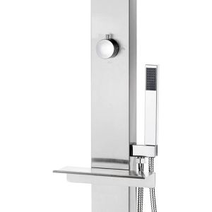Produktbild für Gartendusche vidaXL 315939, Kaltwasserdusche, silber