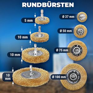 Produktbild für Drahtbürste S&amp;R 135.002.010, Ø12-100mm
