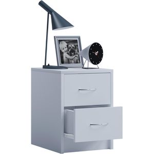 Nachttisch VCM Boxal Mini 914022, weiß, aus Holz, stehend
