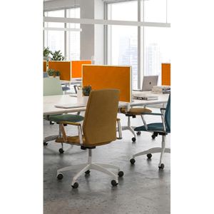 Produktbild für Tischtrennwand Magnetoplan VarioPin, 1108044, orange