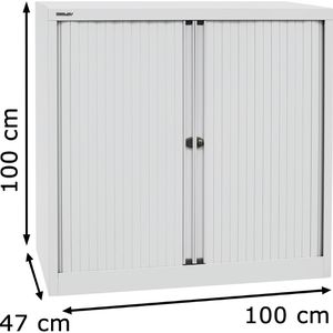 Produktbild für Rollladenschrank Bisley Essentials, aus Metall