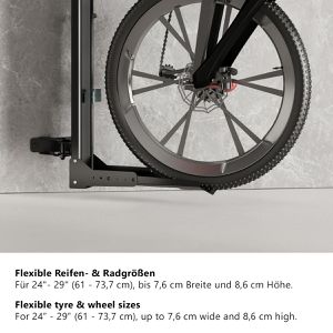 Produktbild für Fahrrad-Wandhalterung myWall HR17L, automatischer Fahrradlift