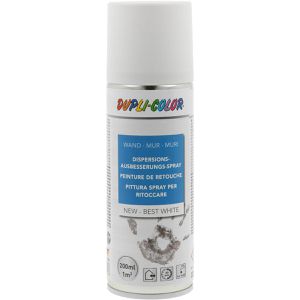 Dupli-Color Wandfarbe Ausbesserungs-Spray, weiß, Dispersionsfarbe, matt, 200ml