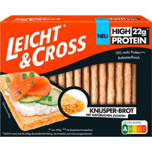 Produktbild für Knusperbrot Leicht&amp;Cross High Protein, aus Weizen