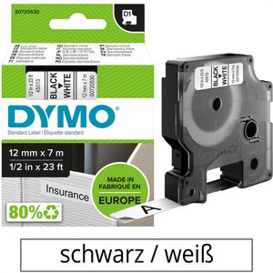 Produktbild für Schriftband Dymo 45013, D1, 12mm