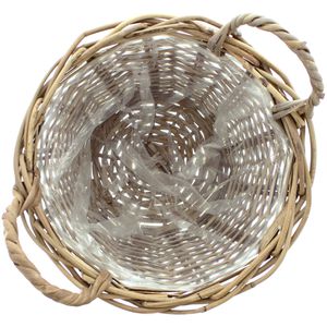 Produktbild für Übertopf Frank-Flechtwaren 107907, graubraun, Ø 40 x 30 cm
