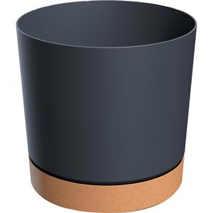 Produktbild für Übertopf Prosperplast Tubo PM, anthrazit, Ø 13 x 13 cm