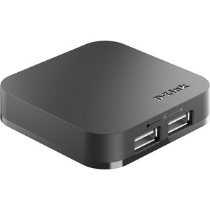 Produktbild für USB-Hub D-Link DUB H4, schwarz
