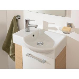 Produktbild für Waschbecken Fackelmann Gäste-WC, aus Keramik, weiß