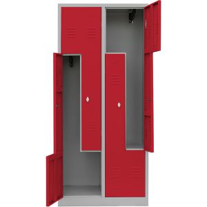 Produktbild für Spind Lüllmann 525114, Z-Spind, rot