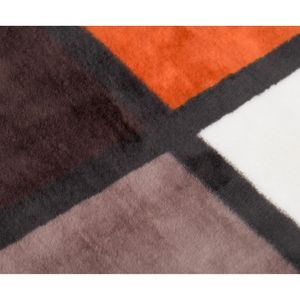 Produktbild für Kuscheldecke Gözze Antigua Cashmere Feeling, Zimt/schwarz/weiß