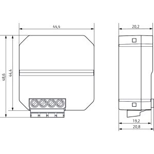 Produktbild für Dimmer Theben DIMAX 545 plus P Bluetooth Unterputz