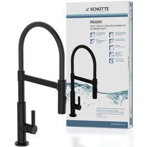 Produktbild für Küchenarmatur Schütte Miami, schwarz matt