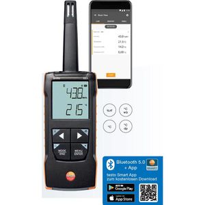 Produktbild für Temperaturmessgerät Testo 625 Bluetooth digital