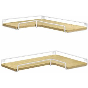 Produktbild für Wandregal Vasagle LLS831B01, weiß / eiche