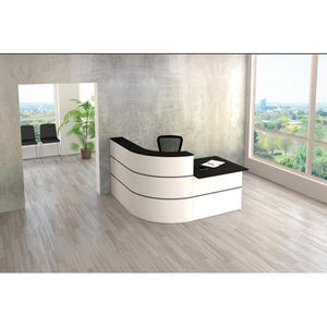 Produktbild für Empfangstheke Kerkmann Cento 4, 3853, weiß / anthrazit