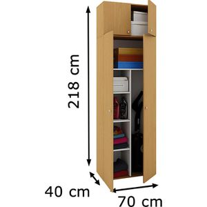 Produktbild für Mehrzweckschrank VCM Vandol 912202, buche