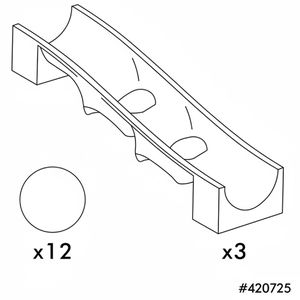 Produktbild für Murmelbahn-Erweiterung HUBELINO 420725 Kugelfalle