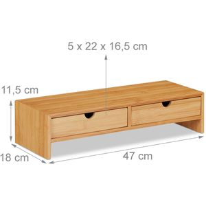 Produktbild für Monitorständer Relaxdays 10024605, Bambus