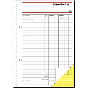 Produktbild für Kassenbuch Sigel SD007 Kassenbericht, A5