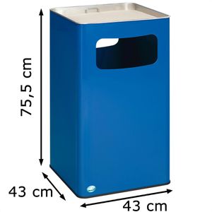 Produktbild für Aschenbecher VAR B42R, 3093, enzianblau, für Outdoor